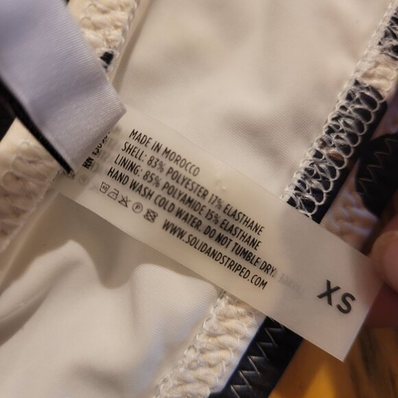 Anthropologie Solid and Striped Women's Size XS Animal Print Bandeau Bikini Top - Picture 5 of 9